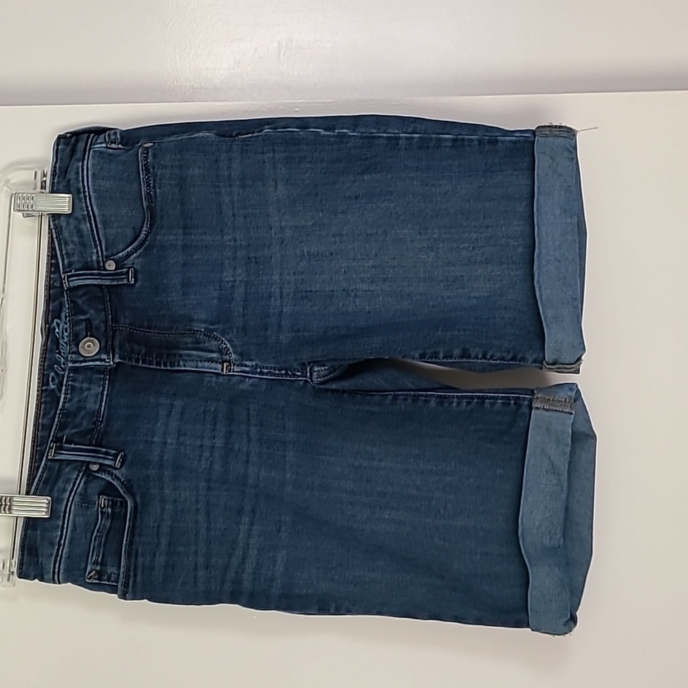 Eddie Bauer denim shorts. Size 2.  Cotton and spandex bl…